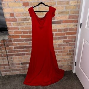 Elegant Red Evening Gown